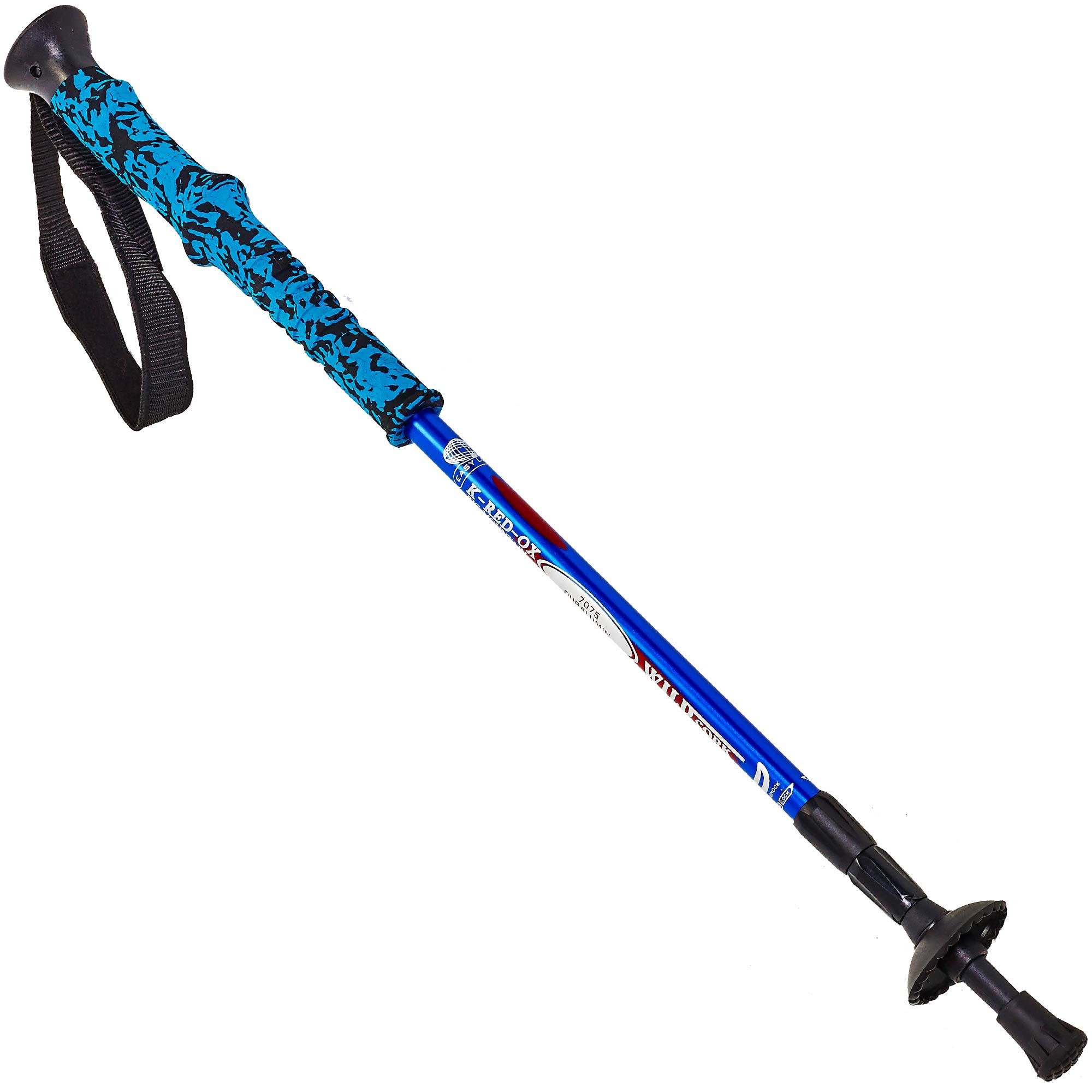 Палиця трекінгова для скандинавської ходьби SP-Sport SALAMAN TY-7075 K-2 65-135 см Синій