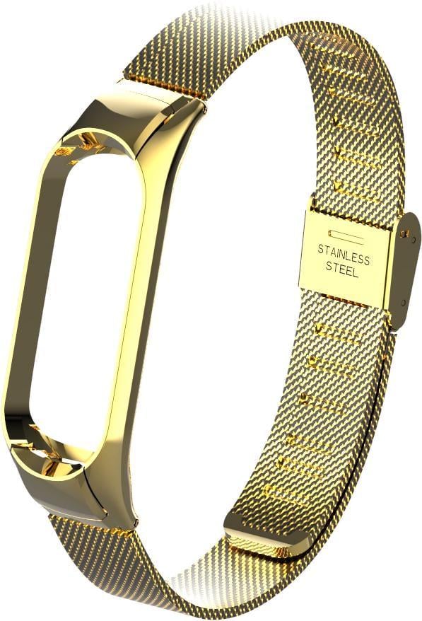 Ремінець металевий Rapid для смарт-годинника Mi Band 4/3 Gold (10028-2A) Ремінець металевий Rapid для смарт-годинника Mi Band 4/3 Gold (10028-2A)