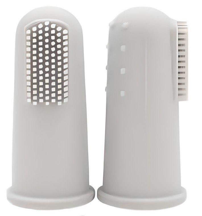 Зубна щітка силіконова Mommy Bag з масажем ясен Сірий (142687) - фото 2