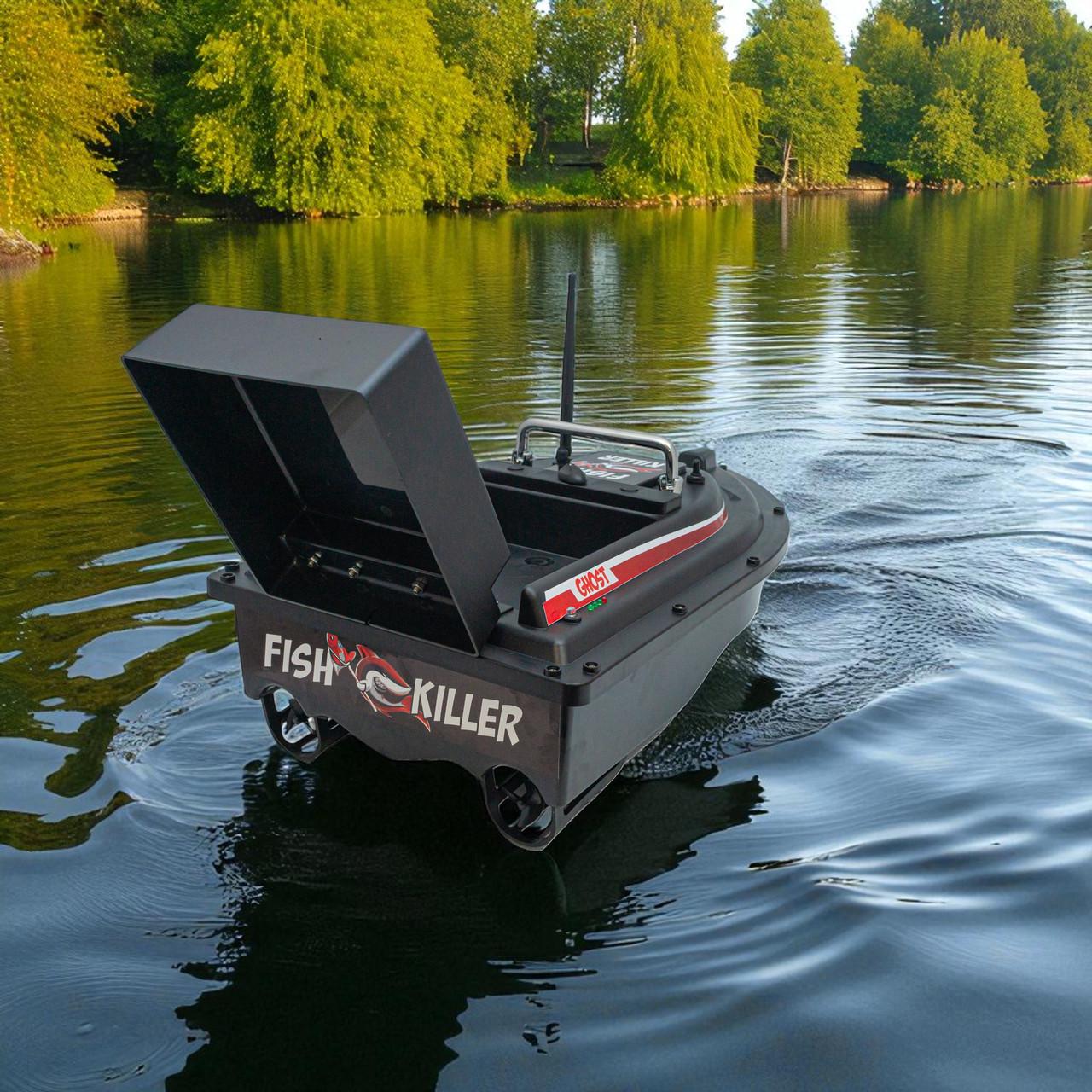 Човник для риболовлі для завезення підгодовування Fish Killer Ghost автопілот до 2 кг до 500 м Чорний (2667664522) - фото 7 Човник для риболовлі для завезення підгодовування Fish Killer Ghost автопілот до 2 кг до 500 м Чорний (2667664522) - фото 7