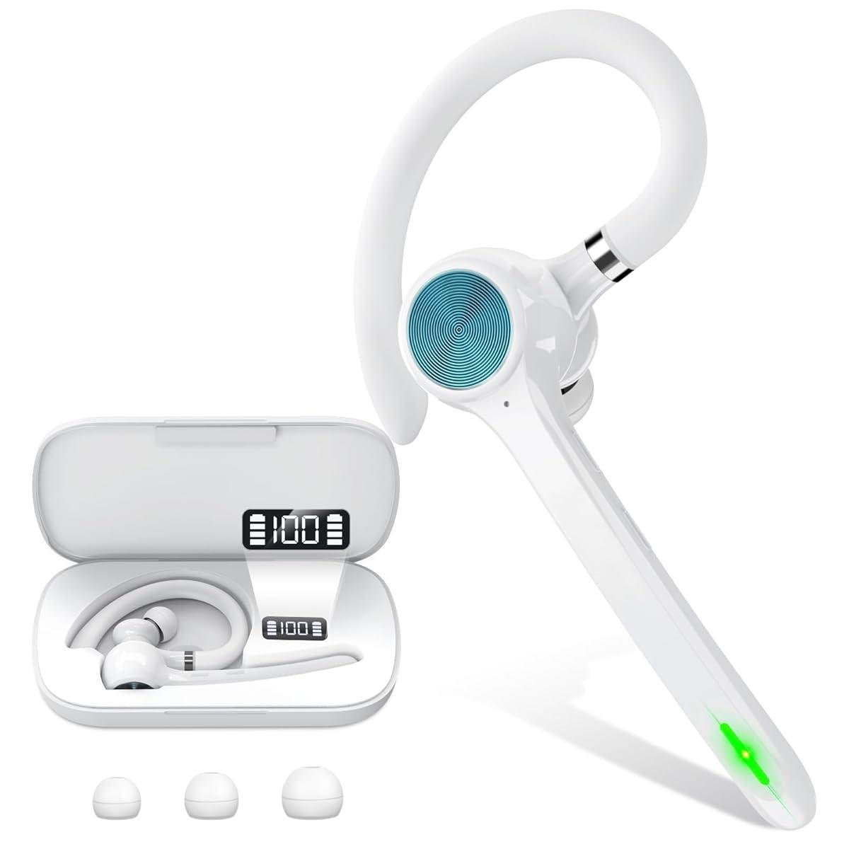 Гарнітура бездротова G7 з функцією шумозаглушення та зарядним кейсом White