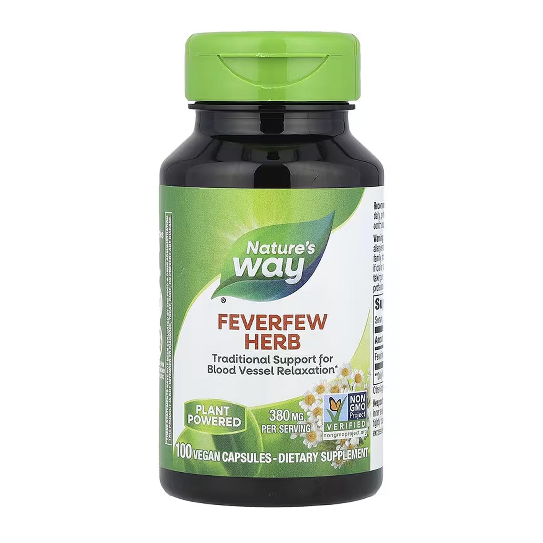 Экстракт пиретрума Nature's Way Feverfew Herb 100 кап.
