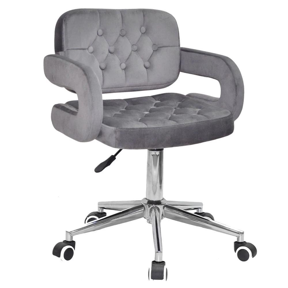 Стул FANCY OFFICE MODERN 1034 бархат Серый (133648) Стул FANCY OFFICE MODERN 1034 бархат Серый (133648)