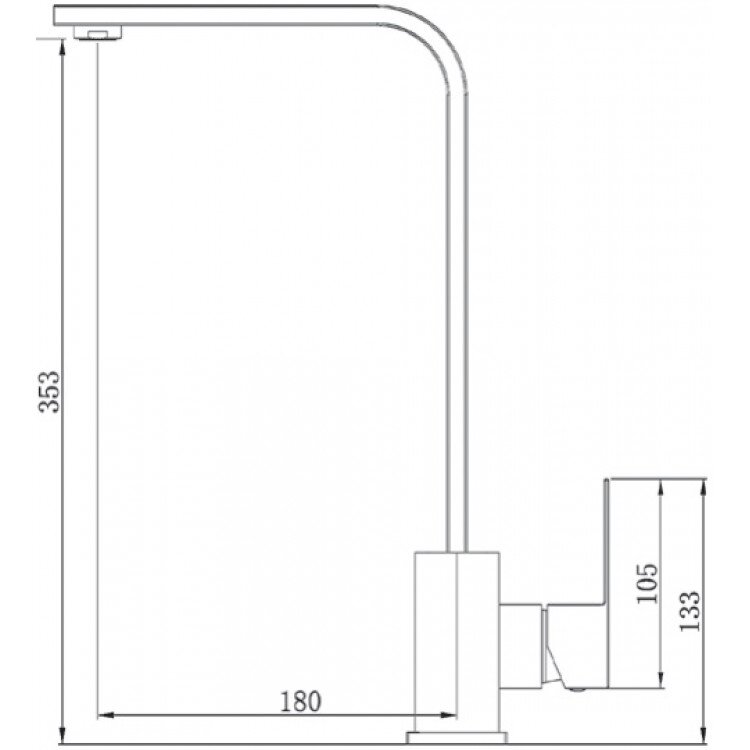 Смеситель для кухни SKF 870 ST Inox - фото 2