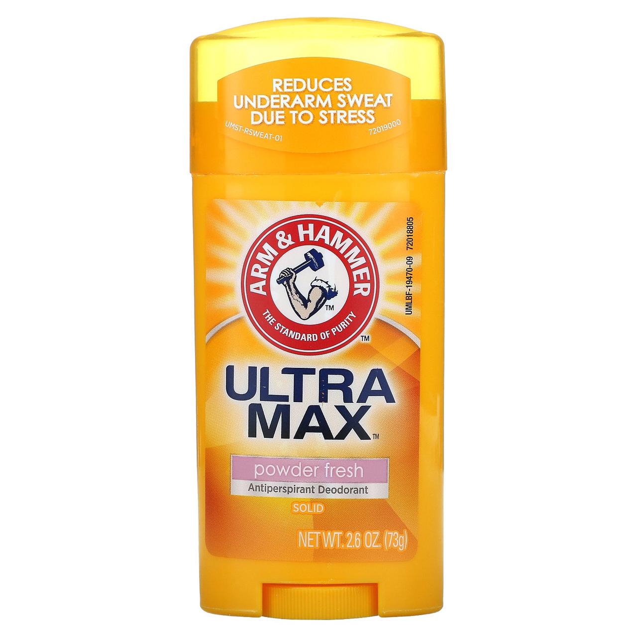 Дезодорант-антиперспірант для жінок UltraMax Arm & Hammer твердий зі свіжим ароматом 73 г (ARH-19470)