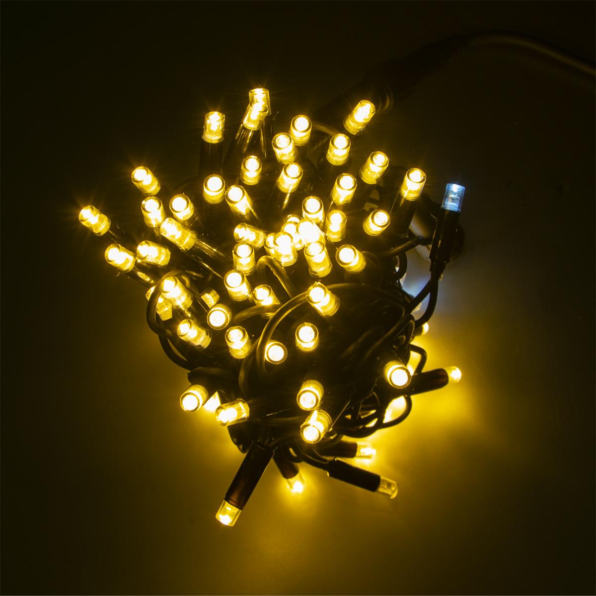 Новорічна гирлянда вулична Xmas LED 100 Lm 10 м Теплий білий (1009027-White)