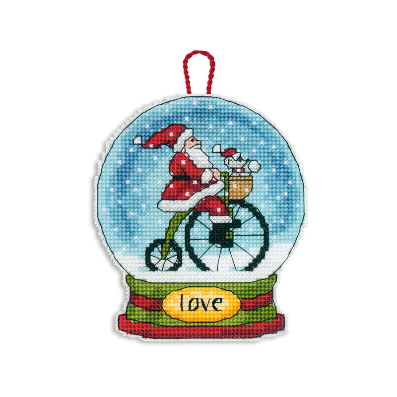 Набор для вышивания крестиком Dimensions 70-08903 Love Snowglobe Ornament (8909)