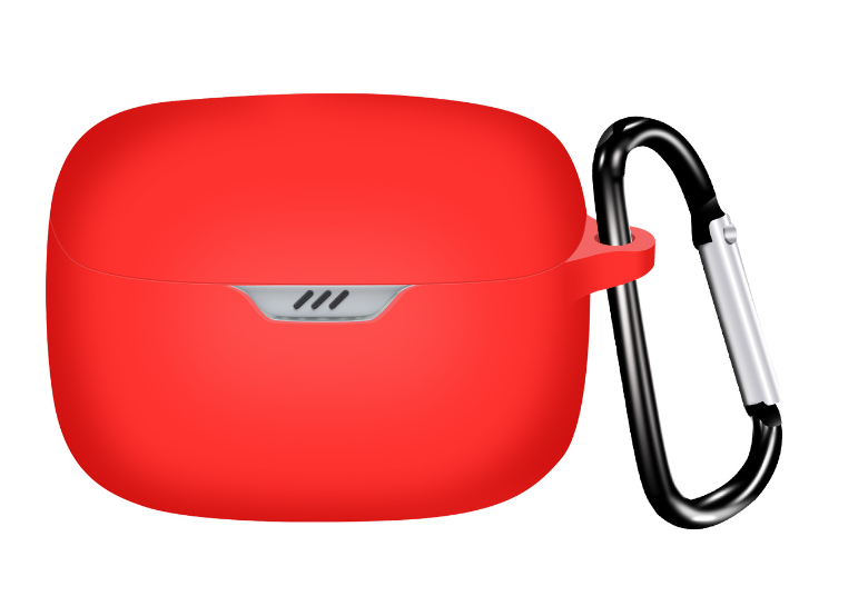 Чохол-накладка DK Silicone Candy Friendly з карабіном для JBL Tune Buds Red