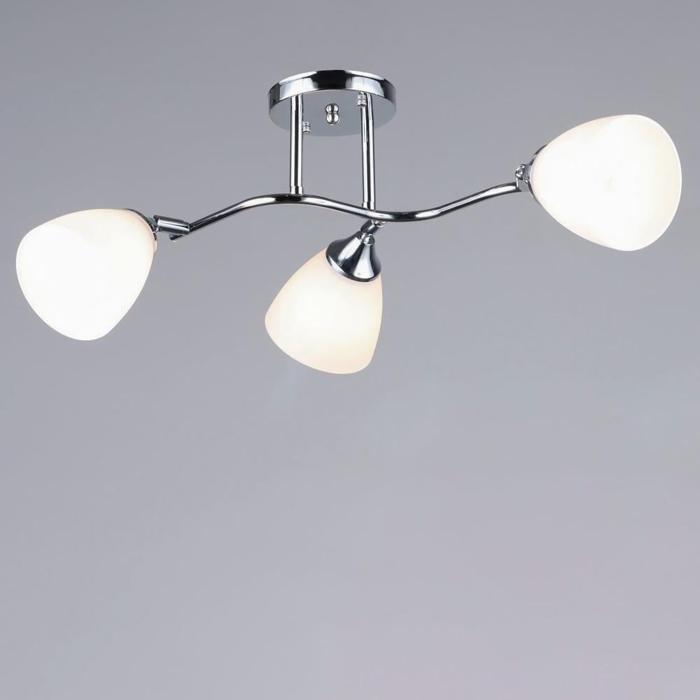 Люстра стельова Light House SRS-20314/3 плафони білі Хром