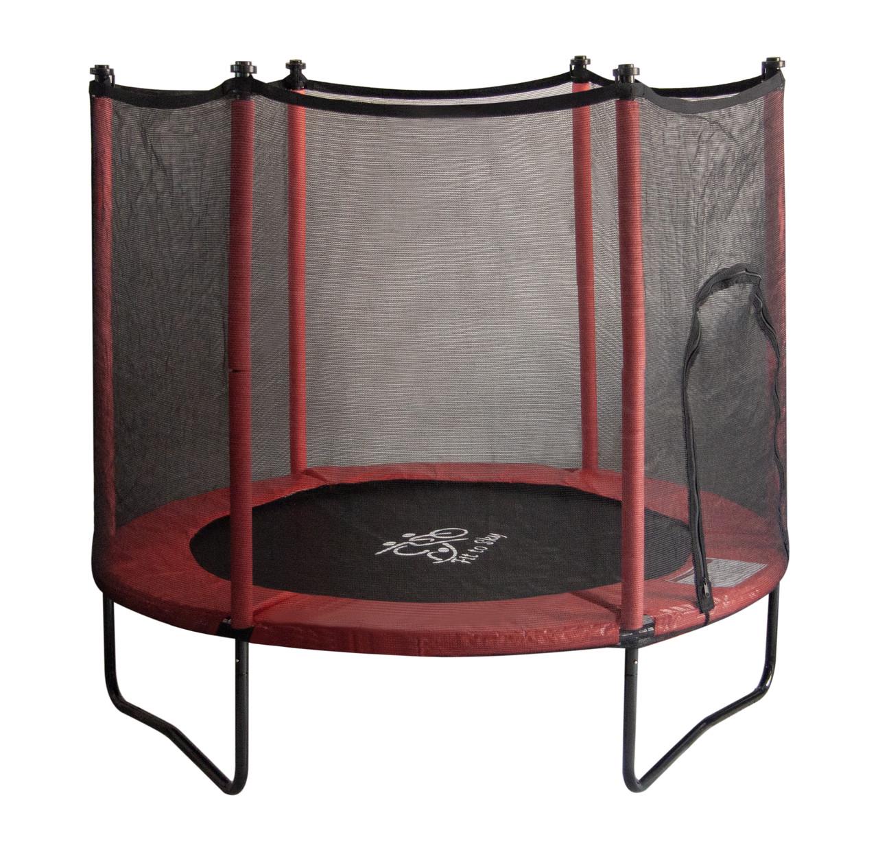 Батут FitToSky з сіткою 152 см Червоний - фото 4 Батут FitToSky з сіткою 152 см Червоний - фото 4