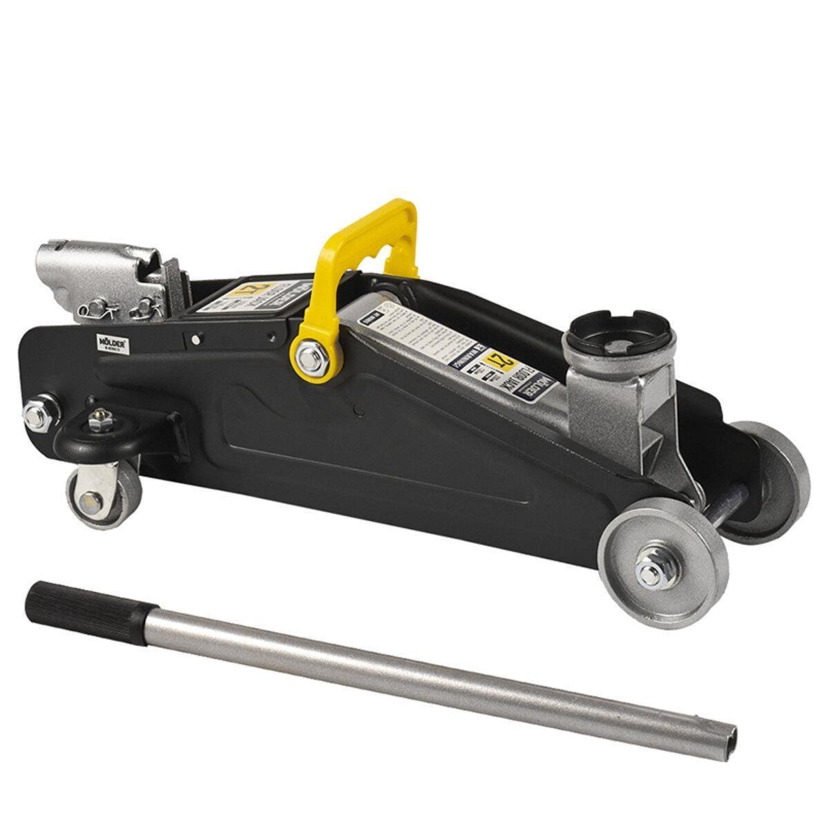 Домкрат гидравлический подкатной Molder 2 т 130-330 мм пластиковый кейс (MA30025)