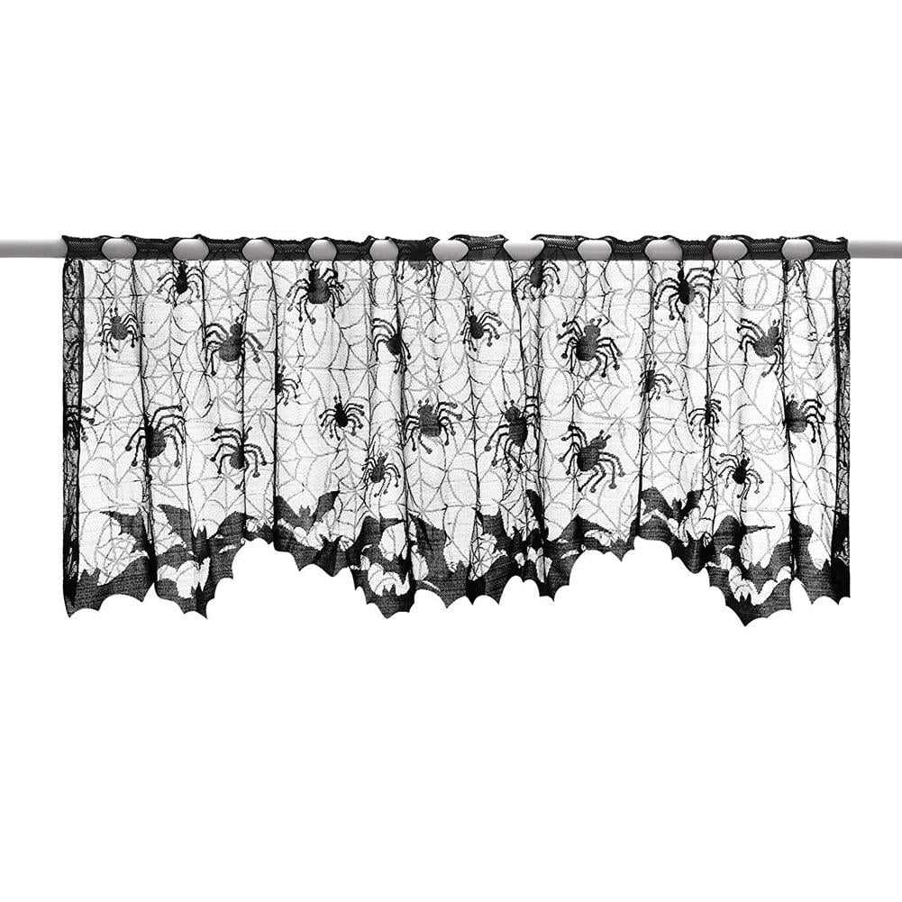 Декор на Хэллоуин штора на окно 50x152 см Черный (148500)