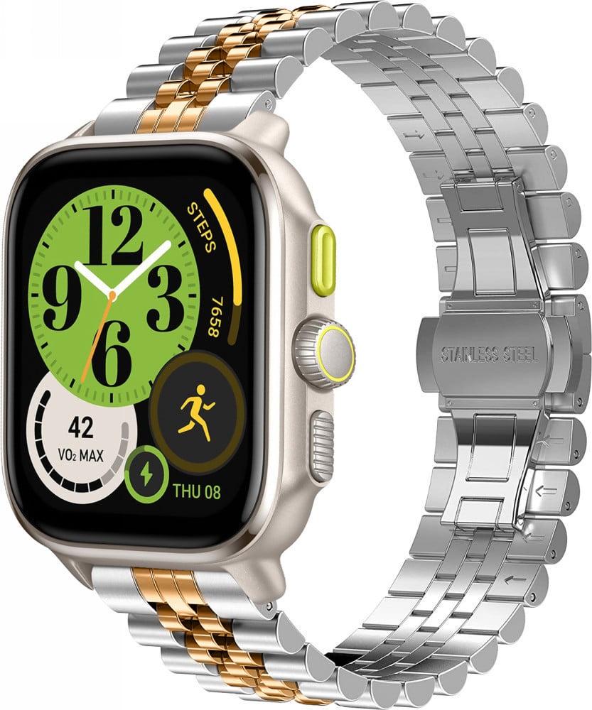 Браслет металлический Stech Line для Amazfit Cheetah Square Silver Rose (38504-68)