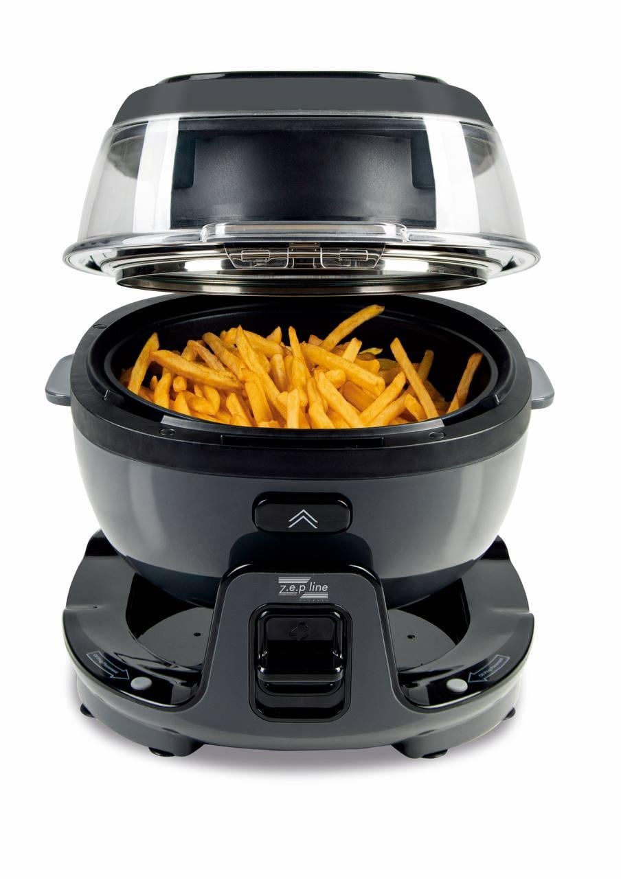 Аэрофритюрница Zepline Smart 4000 Вт с функцией вращения 360°/18 программ/сенсорное управление/система слива жира 10 л (ZP-140)