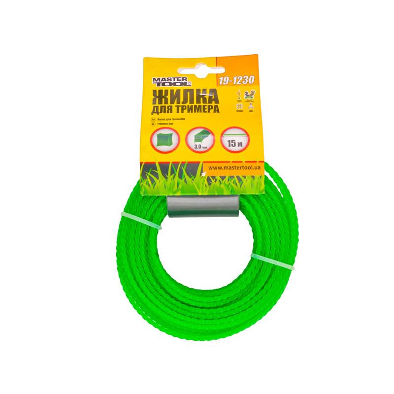 Жилка для тримера Mastertool Кручений квадрат 3,00 мм 15 м (19-1230)