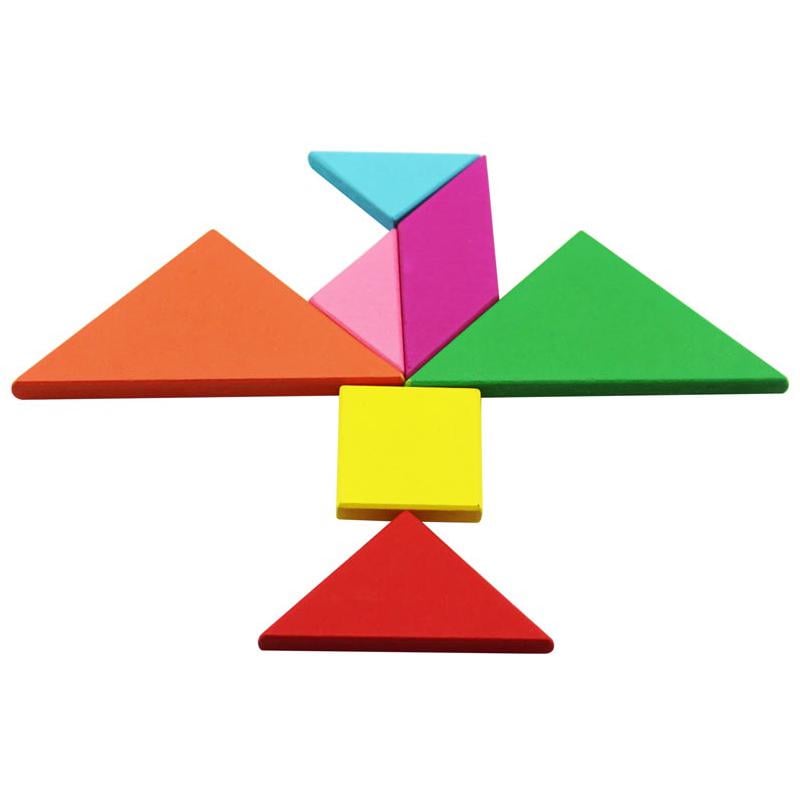 Геометрическая интеллектуальная головоломка Танграм Разноцветный - фото 5 Геометрическая интеллектуальная головоломка Танграм Разноцветный - фото 5