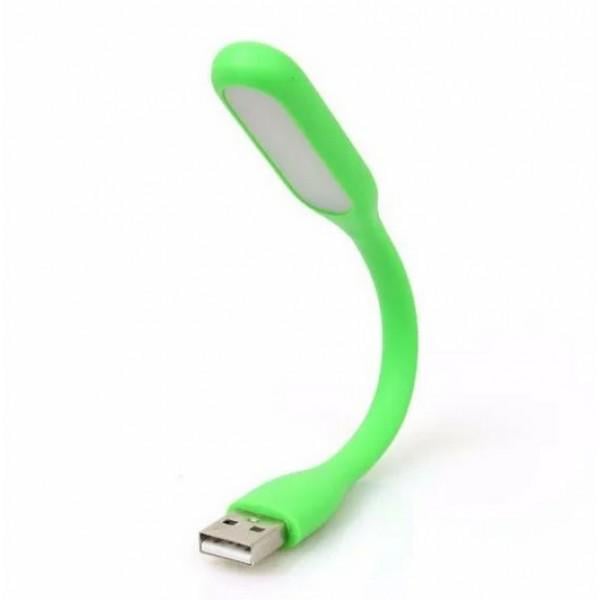 Світильник Usb гнучкий Led для ноутбука та PowerBank Зелений