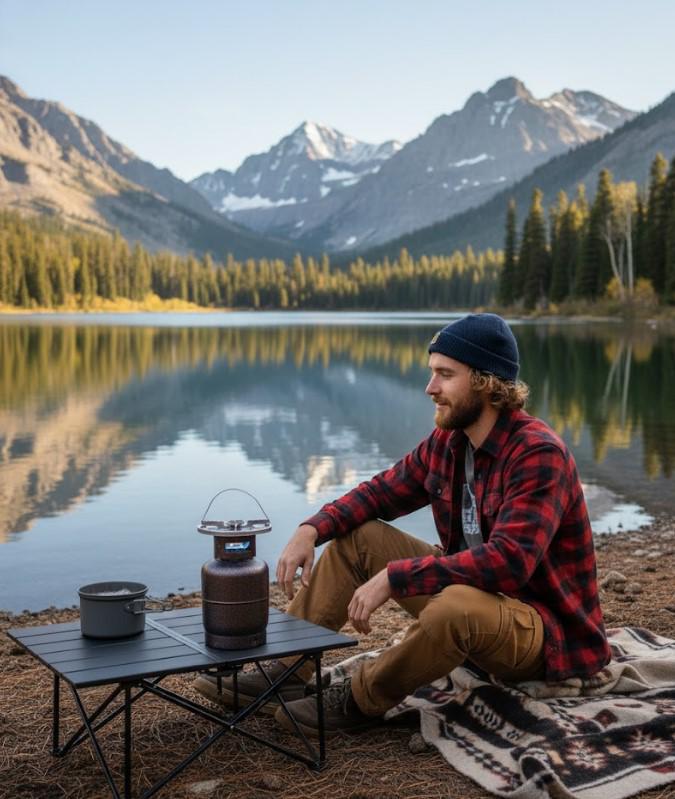 Балон кемпінговий газовий з пальником 8 л Коричневий (2104618758) - фото 3 Балон кемпінговий газовий з пальником 8 л Коричневий (2104618758) - фото 3