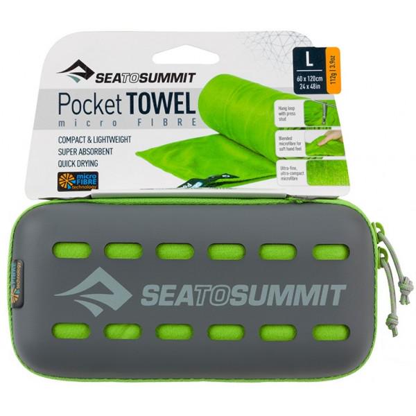 Полотенце Sea to Summit Pocket Towel L Lime (STS-APOCTLLI) - фото 1 Полотенце Sea to Summit Pocket Towel L Lime (STS-APOCTLLI) - фото 1