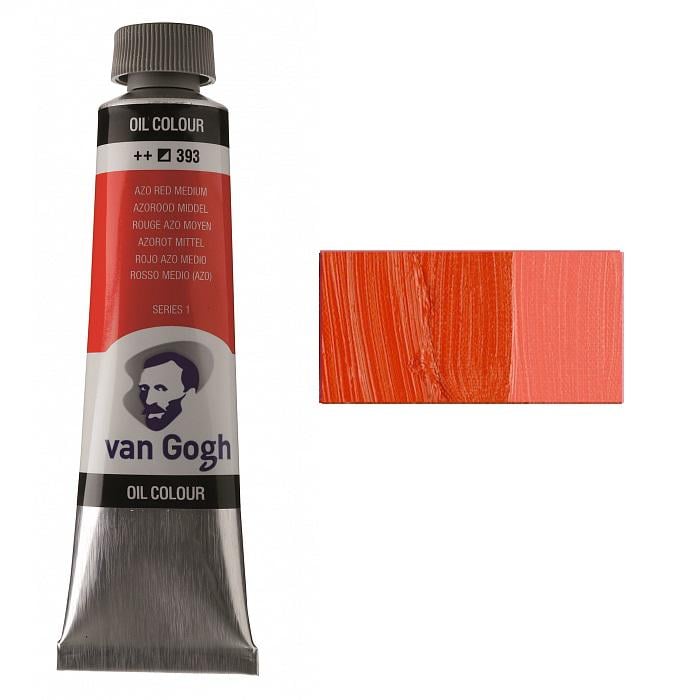 Масляная краска Van Gogh туба 40 мл 393 Azo Красный средний (02053933)