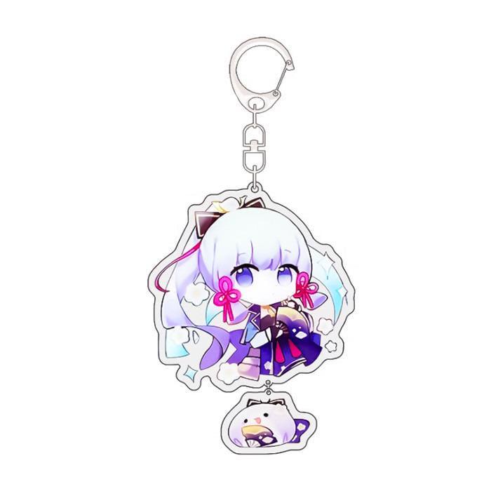 Брелок акриловий Аяка Genshin Impact (13419)