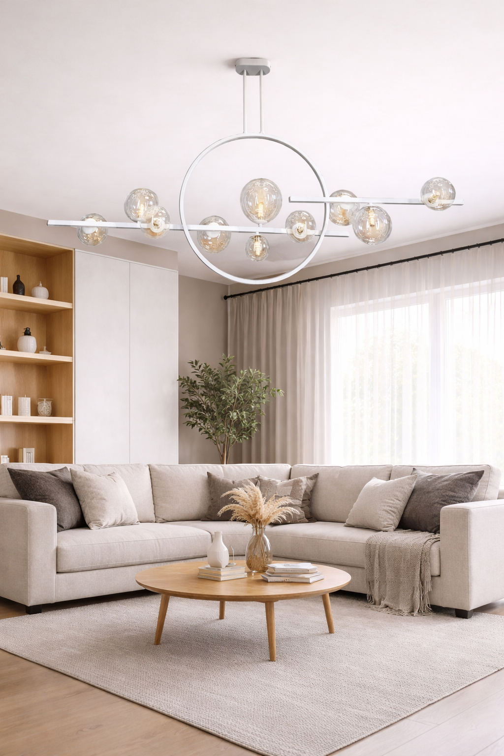 Люстра Bead LED нейтральный свет 26W/G9 (2006/WH)