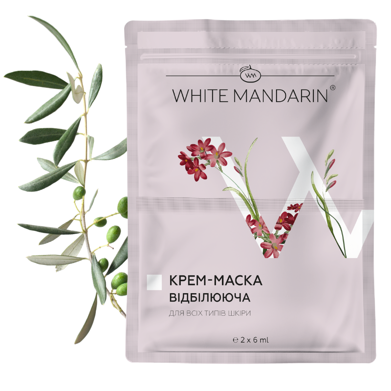 Крем маска для лица отбеливающая натуральная White Mandarin 2x6 мл (99100350101)