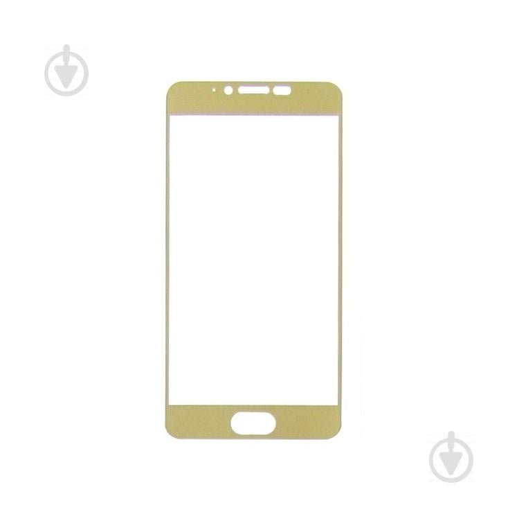 Защитное цветное стекло Glass 2.5D Full Screen для Meizu M5 Gold (11104)