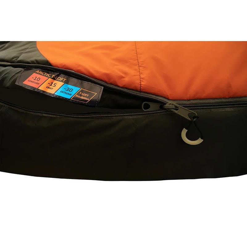 Спальный мешок Tramp Arctic Long левый 225/80-55 см Orange/Grey (UTRS-048L-L) - фото 3