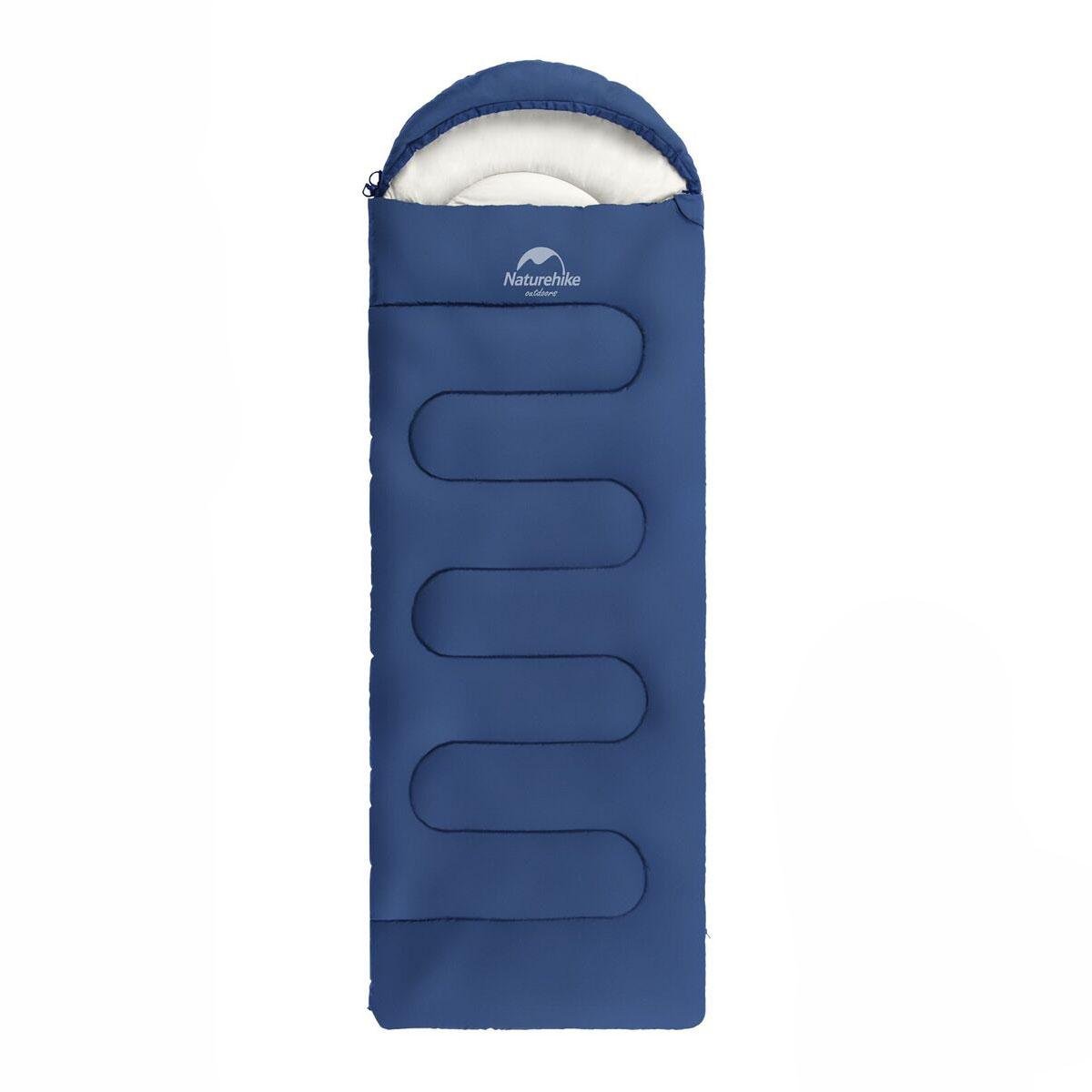 Спальный мешок с капюшоном Naturehike Y150 левый NH21MSD08 Dark blue (6976507663878)