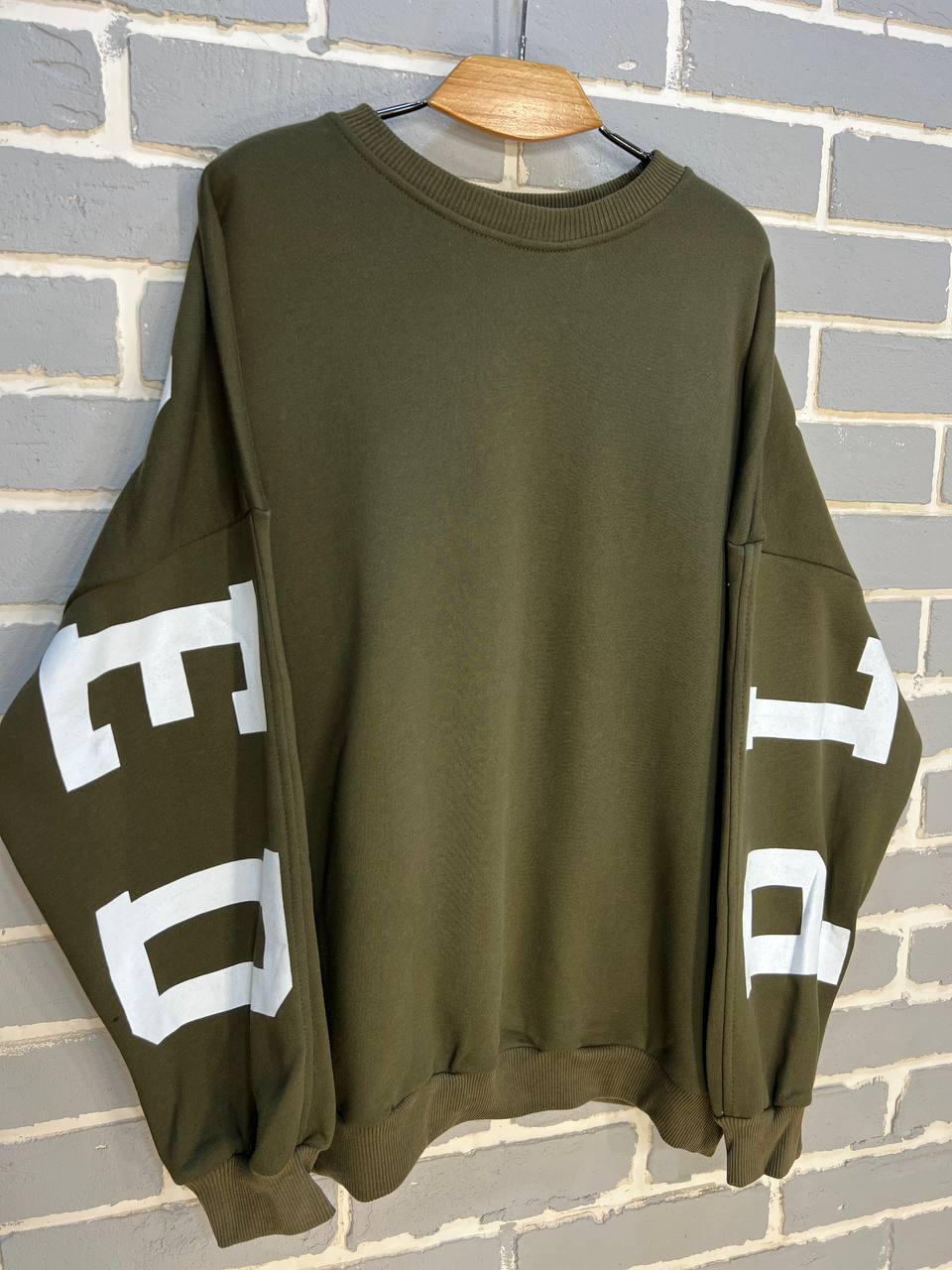 Світшот жіночий DAVRAS 6000 PLEASED подовжений утеплений на флісі OS Зелений (1244) - фото 4 Світшот жіночий DAVRAS 6000 PLEASED подовжений утеплений на флісі OS Зелений (1244) - фото 4