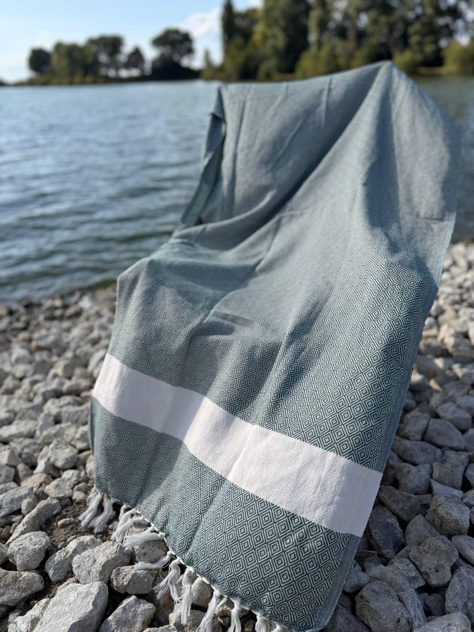 Покрывало гипоаллергенное муслин 100х180 см Серый (П4К-AL-peshtamel-001-02) - фото 5 Покрывало гипоаллергенное муслин 100х180 см Серый (П4К-AL-peshtamel-001-02) - фото 5