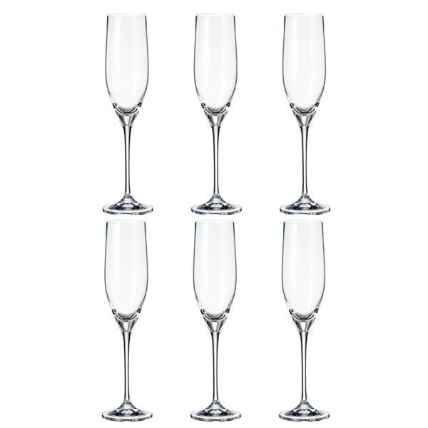 Набор бокалов для шампанского Bohemia Sitta Stella 240 мл 6 шт. (1SF60/00000/240) Набор бокалов для шампанского Bohemia Sitta Stella 240 мл 6 шт. (1SF60/00000/240)