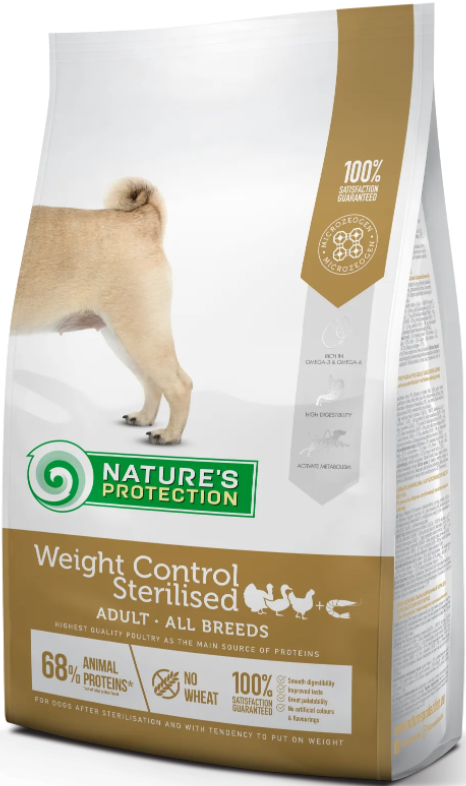 Корм сухой Weight Control Sterilised All Breeds для взрослых собак всех пород склонных к полноте и после стерилизации 4 кг (NPS45660)