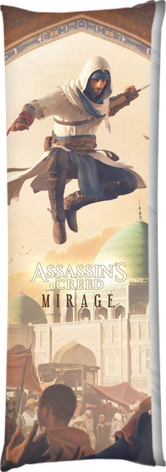 Подушка дакимакура Assassin's Creed Mirage 60x180 см (14100691)