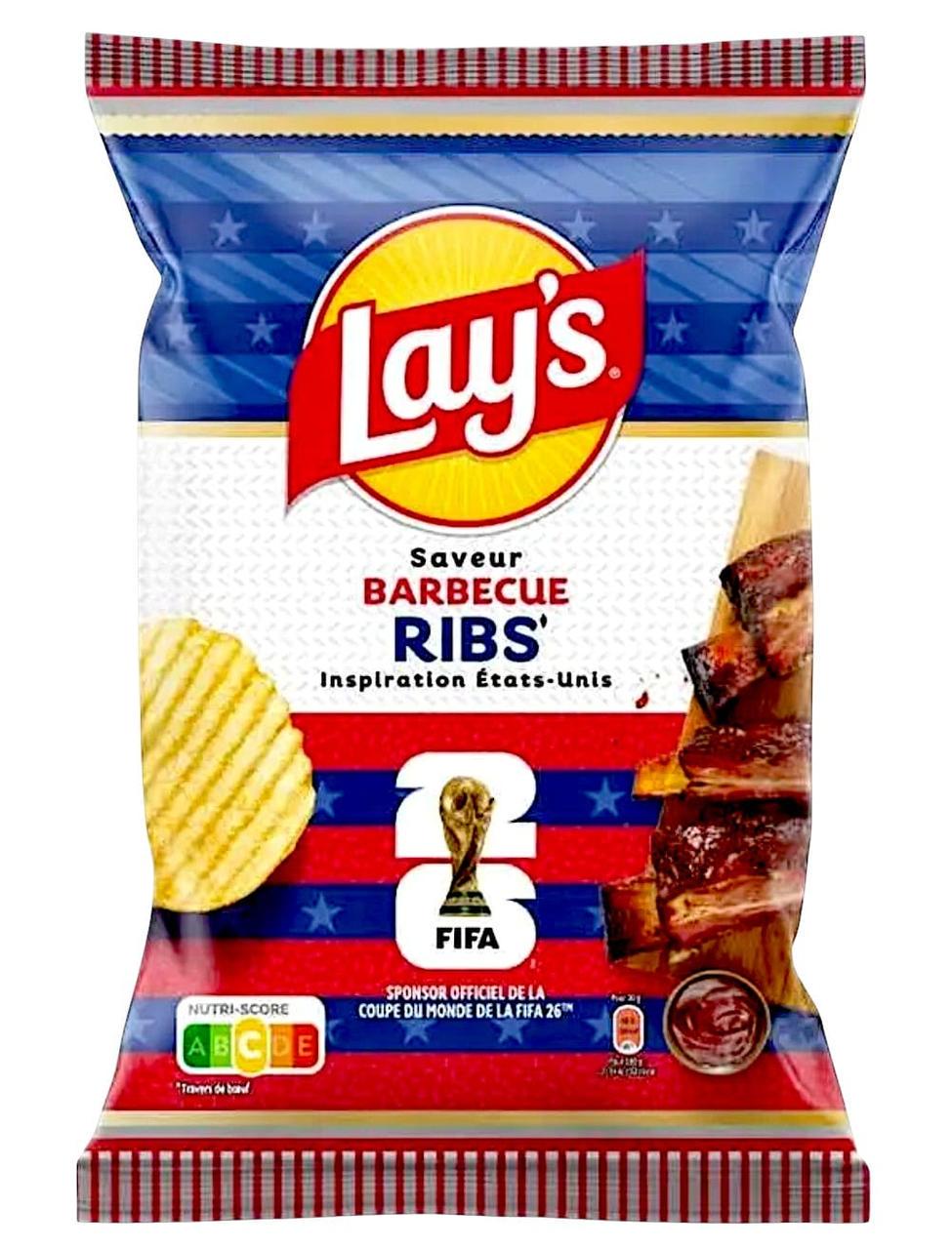 Чипсы Lay's FIFA Saveur Barbecue Ribs 120 г (3183039610) Чипсы Lay's FIFA Saveur Barbecue Ribs 120 г (3183039610)