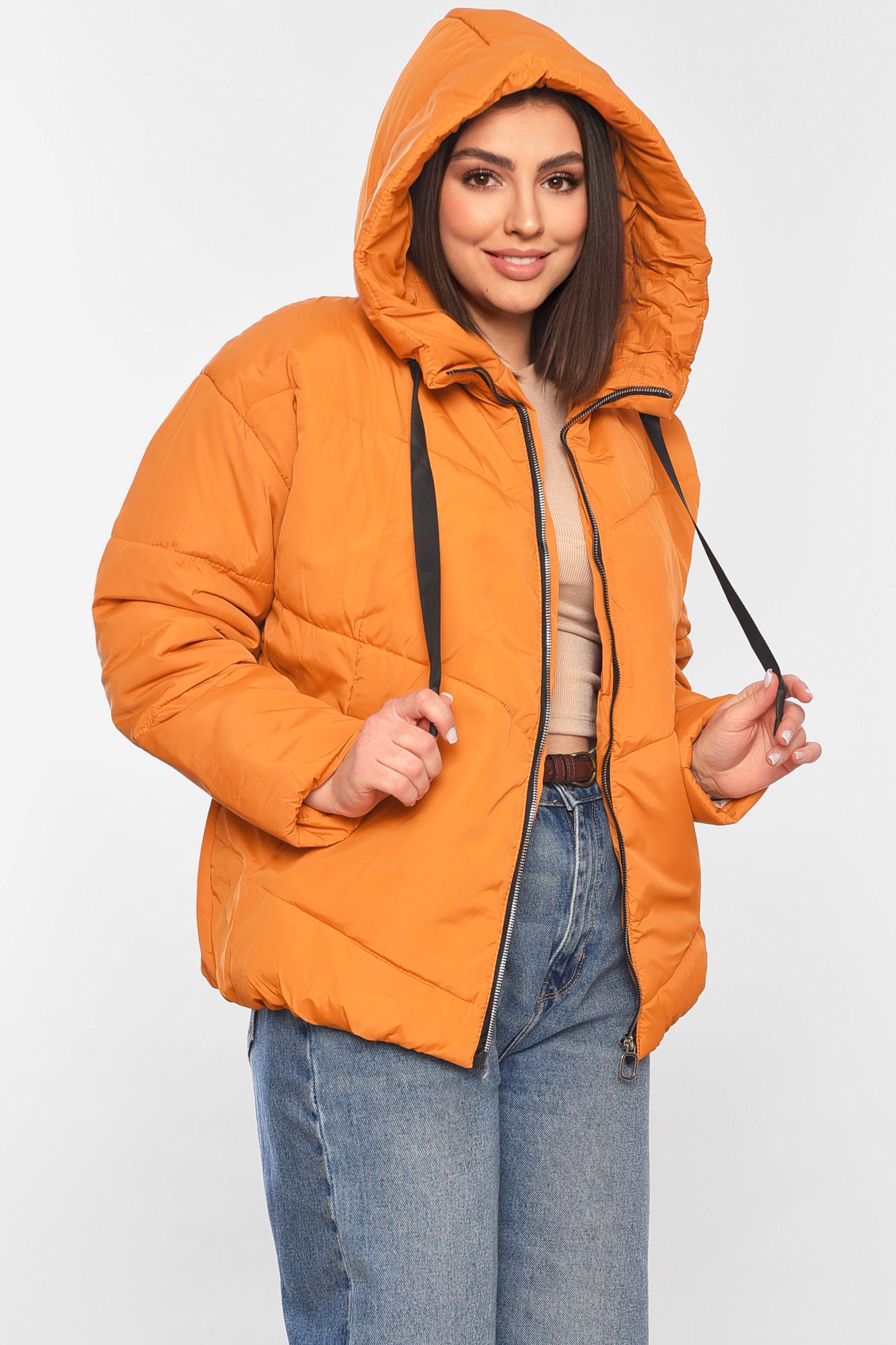 Куртка женская демисезонная р. 42 Горчичный (197797) - фото 2 Куртка женская демисезонная р. 42 Горчичный (197797) - фото 2