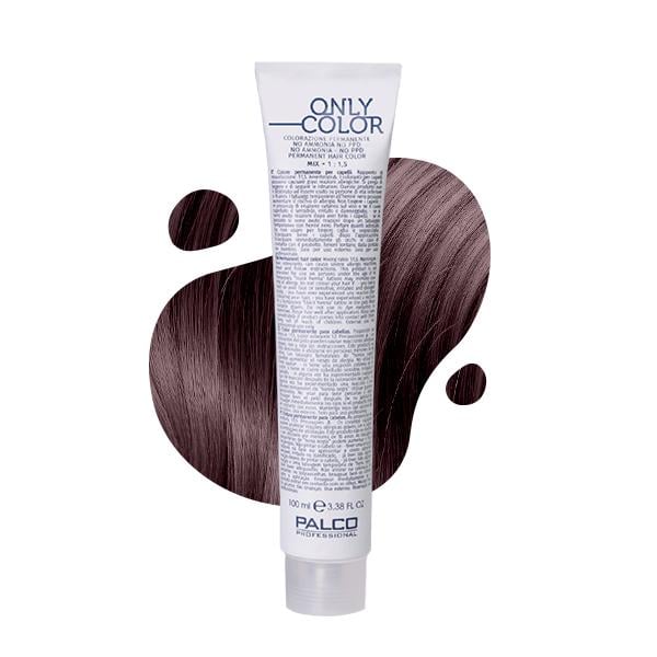 Крем-краска для волос безаммиачная PALCO Only Color №5.5 Светло-коричневый махагон 100 мл (29571384)
