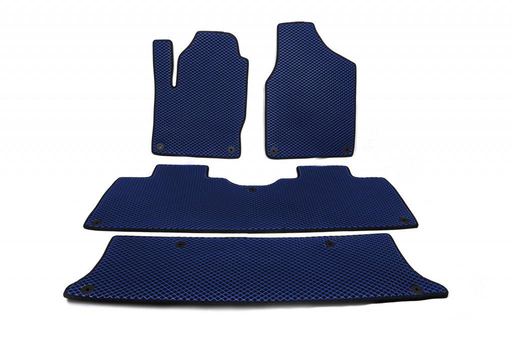 Коврики EVA 3 ряда для Seat Alhambra 1996-2010 гг. Синий (114438)