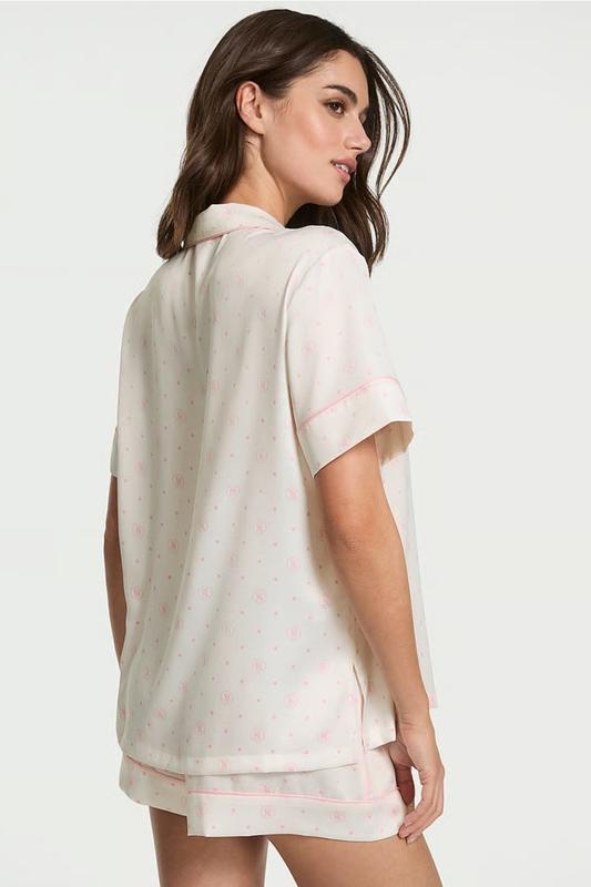 Піжама сатинова Victoria's Secret M Білий (27058076) - фото 4 Піжама сатинова Victoria's Secret M Білий (27058076) - фото 4