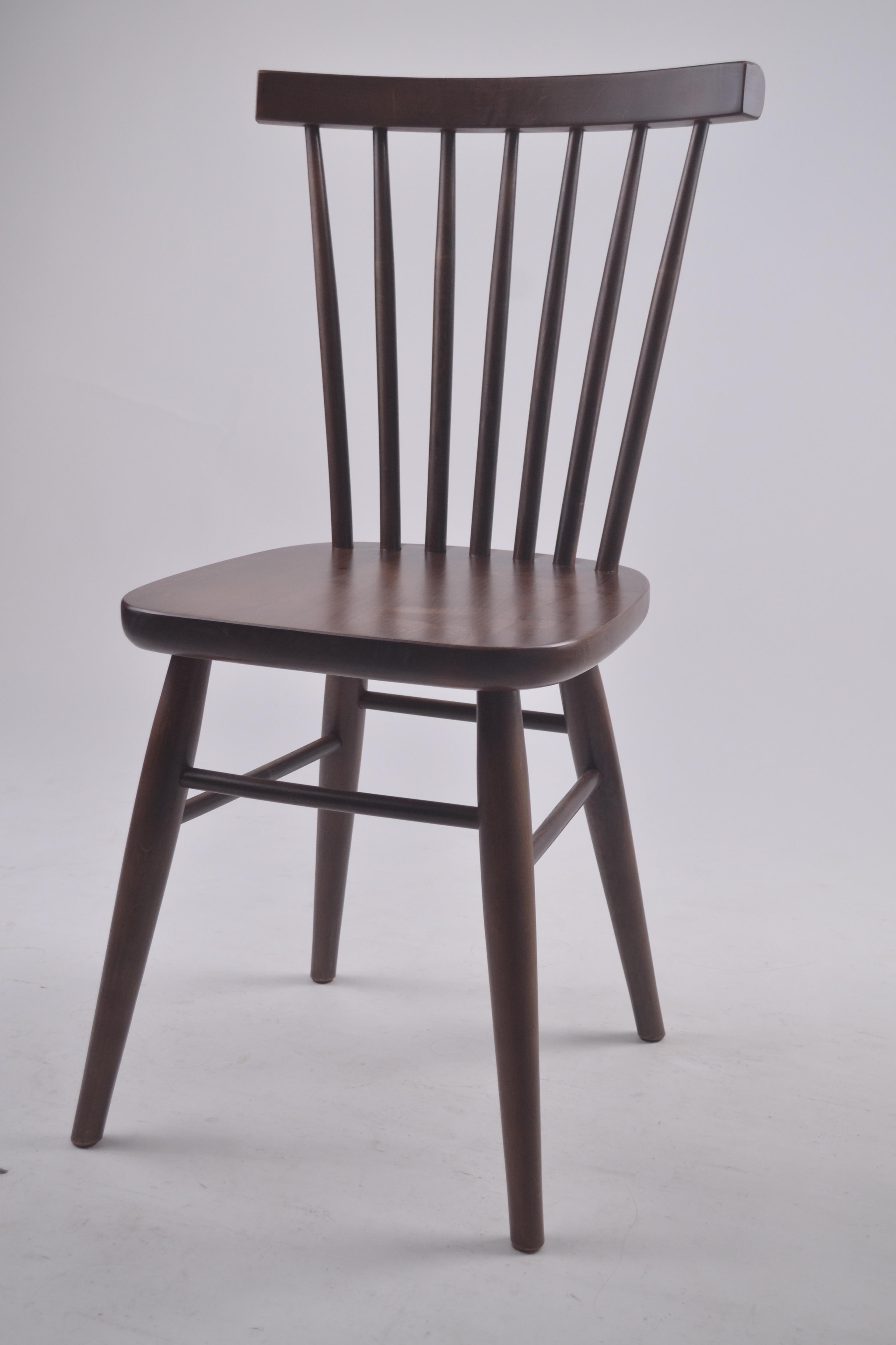 Кухонный стул из дерева с мягким матовым покрытием Темно-коричневый (27917451)