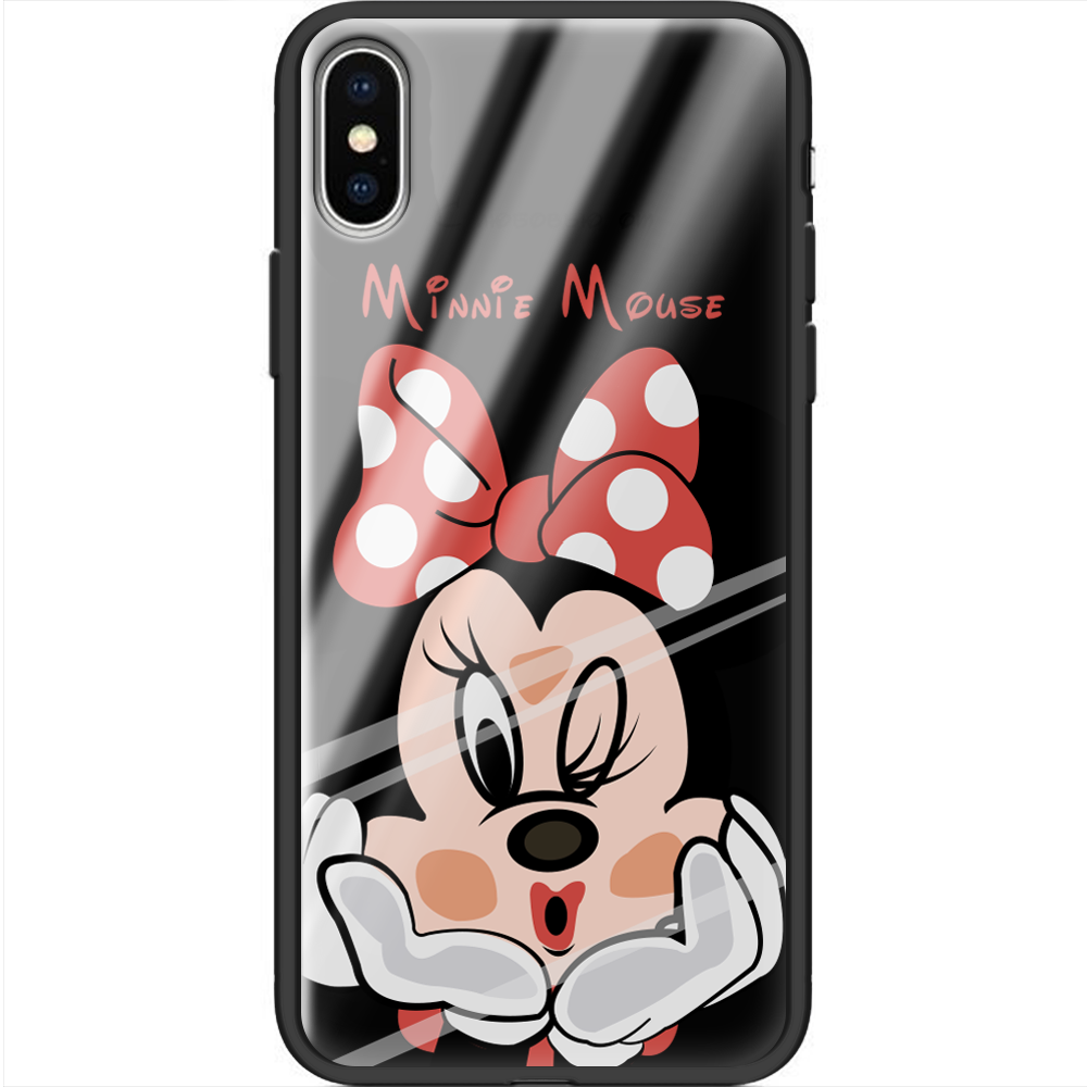 Чохол Boxface iPhone XS Lady M Чорний силікон зі склом (35413-cc59-38330)