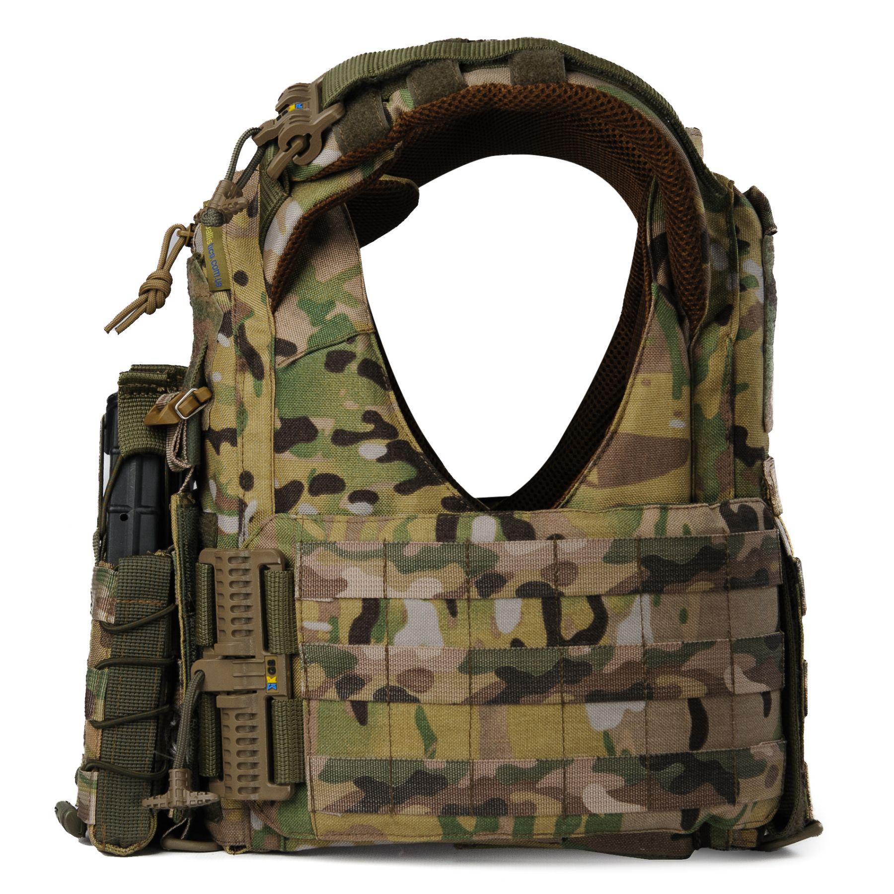 Плитоноска женская Warmor gen3 FL for Ladies С подсумками под магазины АК и быстрым боковым и верхним сбросом без плит Мультикам - фото 3