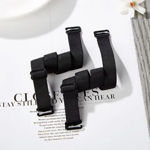 Бретелі для бюстгальтера 10 мм пара Чорний (70254) - фото 3 Бретелі для бюстгальтера 10 мм пара Чорний (70254) - фото 3