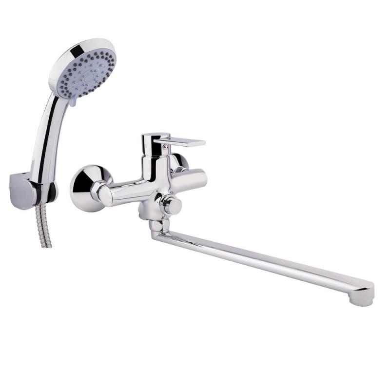 Смеситель Q-tap Form CRM 005 QTFORMCRM005 для ванны настенный Хром (40511)