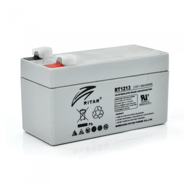 Батарея акумуляторна Ritar AGM RT1213 12 V 1,3 Ah