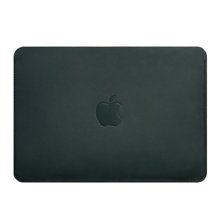 Чехол из натуральной кожи для MacBook 13" краст Зеленый (A-027538) - фото 1 Чехол из натуральной кожи для MacBook 13" краст Зеленый (A-027538) - фото 1