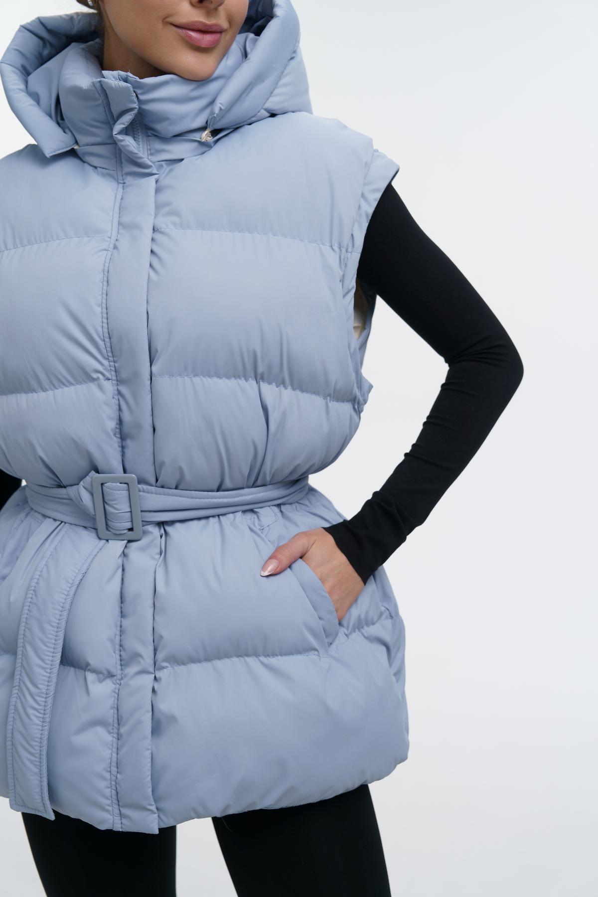 Пуховик-трансформер жіночий Intruder Mishele M Блакитний (1642766129/M) - фото 3