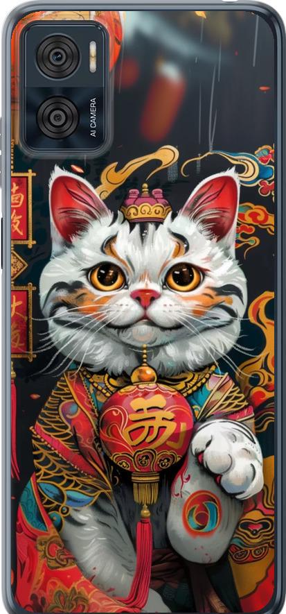 Чехол на Motorola Moto E22 China Cat v2 (6135u-2974-42517)