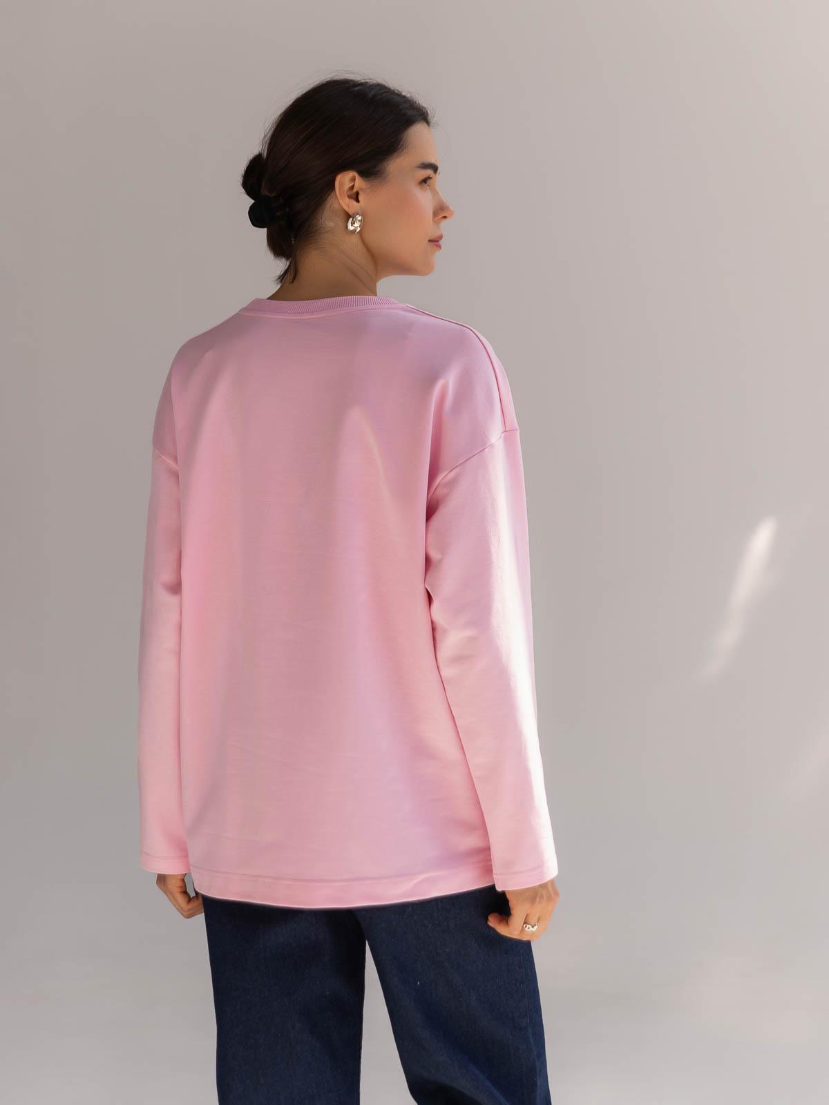 Лонгслів жіночий базовий FROMUS S/M Рожевий (2638-21) - фото 6